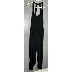 HALARA Black Sleeveless Jumpsuit with Racerback